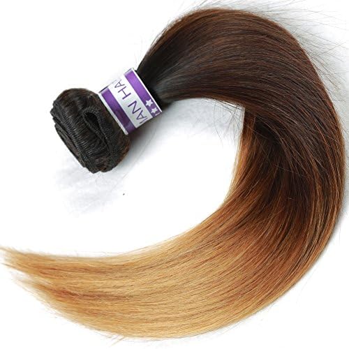 Cranberry Hair Ombre Brazilian Virgin Hair Straight Hair Weave 24inch Bundle Three Tone Color Human Hair Weaving Blonde Hair T1B/4/27