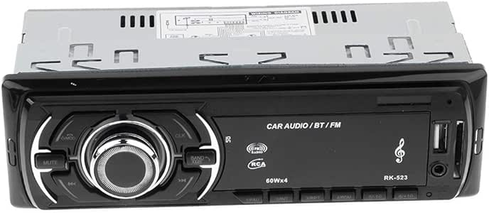 Baoblaze Bluetooth Vintage clásico Auto Radio Reproductor de MP3