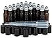 Vivaplex, 24, Amber, 10 ml Glass Roll-on Bottles with Stainless Steel Roller Balls. 3-3 ml Droppers included primary