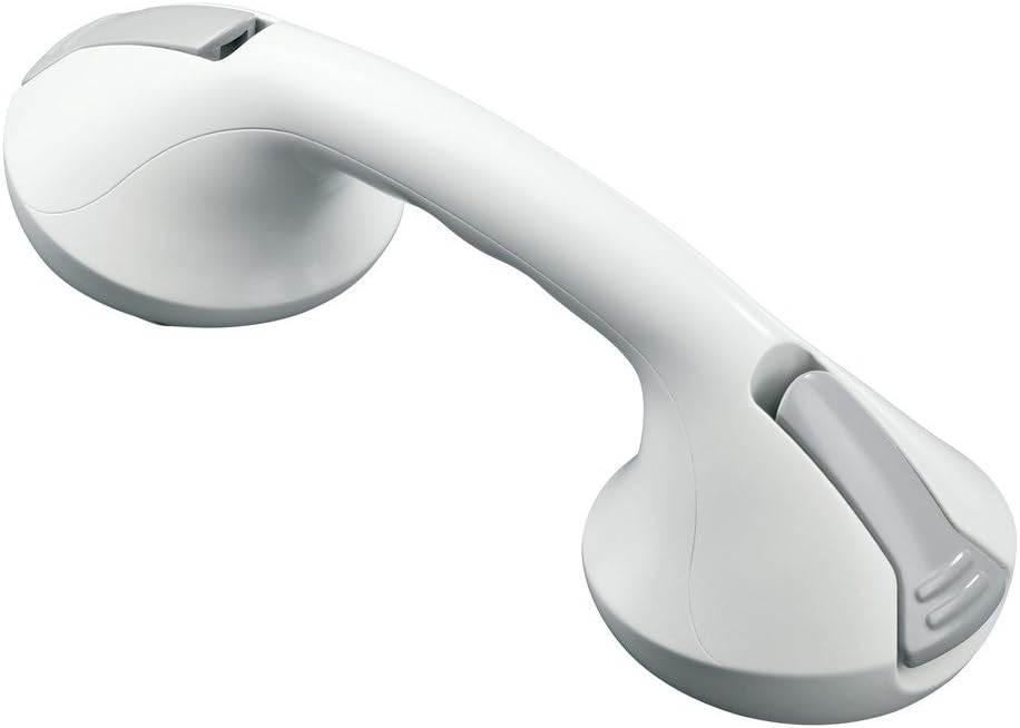 Moen LR2308W Home Care 12" Suction Balance Assist Bathroom Saftey Hand Grip, White: Home Improvement