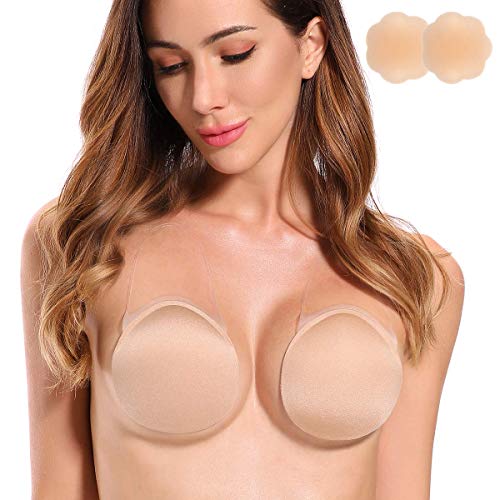 Niidor Breast Lift Petals Nipplecovers Push up Adhesive Invisable Reusable Pasties for Women in Back - //coolthings.us