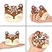Bestkiy 3 PCS Jumbo Squishies Slow Rising Deer Cake,Rainbow Sheep,Pink Owl Set Kawaii Squishy Cream Scented Squishy Toys Decompression Stress Relieve for Kids and Adults