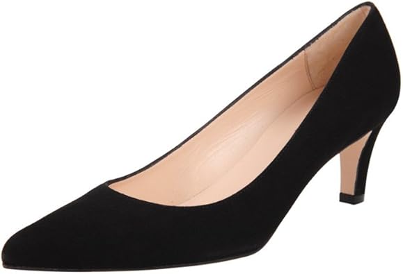 black suede pumps