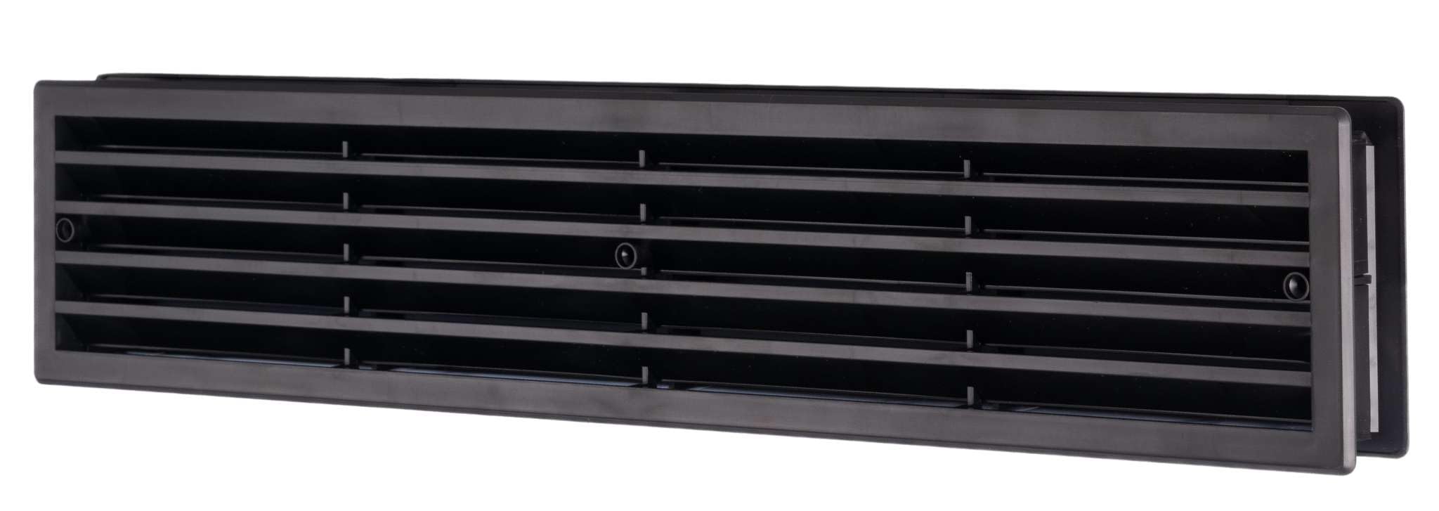 Door Air Vent Grille 450 x 92mm / 17.7 x 3.6inch Black, Two Sided Ventilation Cover, Plastic