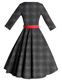 GownTown Vestidos elásticos de lunares estilo vintage de los años 50