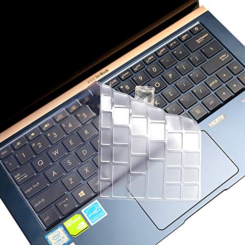 JRC Premium Keyboard Cover, Ultra Thin TPU Keyboard Skins for 2018/2019 ASUS 2th Generation U3300FN, ZenBook 13 UX333, Deluxe 13, US Layout - Thumbnail 3