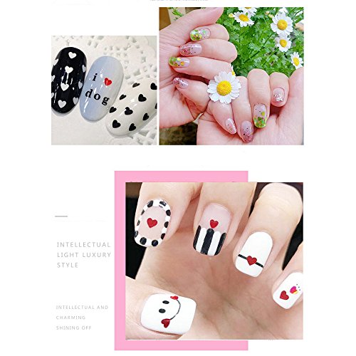 Like U Glitter Nail Art Chunky Sequins Manicure Glitter Powder Flakes 3D Nail Art Decoration, 12 Colors DIY Nail Art Kit (Heart Style)