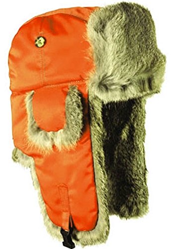 Mad Bomber Supplex Hat with Grey Fur 