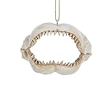 Kurt Adler 2.375-Inch Resin Shark Jaws Ornament for