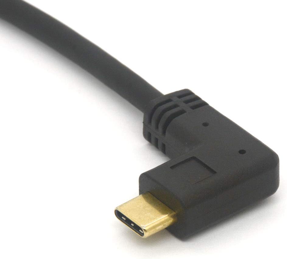 OpenII Angled USB 3.1 Type C Cable Adapter Type-C Male to Female Extender Cord Thunderbolt 3 Charger USB c to c Charging Sync Cable (Side Angle To Female) - Image 3