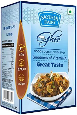 Mother Dairy Ghee - Pure, 1L Carton