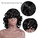 Headband Wigs Human Hair For Black Women Kinky Curly Wigs Glueless Human Hair Short Curly Headband Wigs (24 Inch, Headband Curly Wigs)