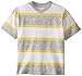 C-Life Group Little Boys' V-Neck Roller Printed Orange and Grey Stripe