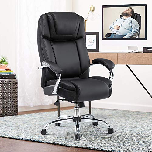 Kerms Big and Tall Ergonomic Home Office Chair 400lbs，Executive PU