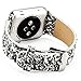 Apple Watch Band Leather Glitter 38mm- MIFFO iWatch Strap Extreme Deluxe Shiny Bling PU Leather Bracelet Wristband for Apple Watch Series 3, Series 2, Series 1, Sport Edition (Z-Silver-38mm)