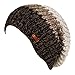 LETHMIK Unique Slouchy Beanie Unisex Mix Knit Skully Hat Ski Cap Beige