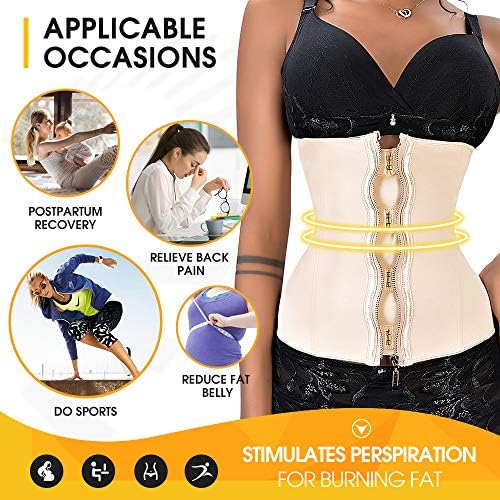ashlone latex waist trainer corset