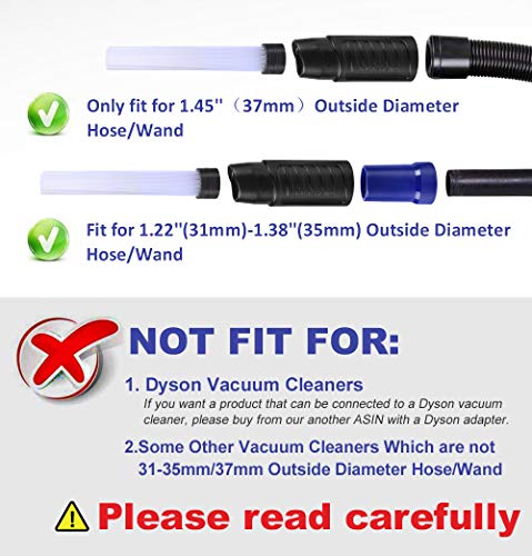 PetOde Universal Dusty Brush Vacuum Attachment Duster Cleaning Tool Vacuum Duster Attachment with Universal Adapter Handy Flexible for Keyboards, Drawers, Cars, Corners, Vents, Furnitures - Thumbnail 3