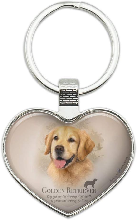 golden retriever key chain