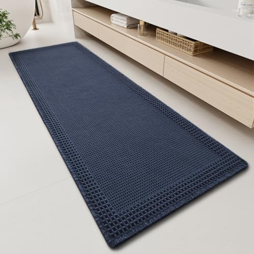 RESARE Waffle Bathroom Runner Rugs