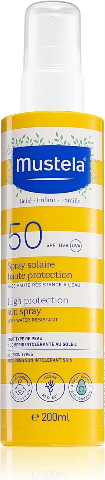 Mustela High Protection Sun Spray SPF50 200ml Sunscreen