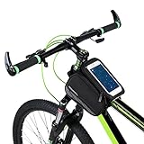 Allnice 3 in 1 Design Waterproof Cycling Bike Bicycle Front Bag Top Tube Frame Bag Pannier Double Pouch Bike Bicycle Accessory for 5.7 inches Cellphone Smartphone