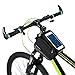 Allnice 3 in 1 Design Waterproof Cycling Bike Bicycle Front Bag Top Tube Frame Bag Pannier Double Pouch Bike Bicycle Accessory for 5.7 inches Cellphone Smartphone