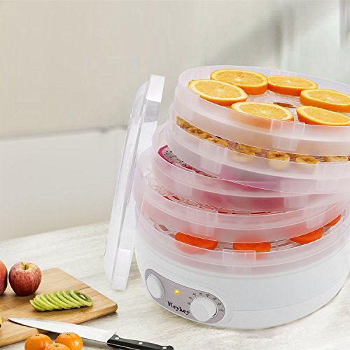 Food Dehydrator Machine jerky with Five Tray, BPA Free - Thumbnail 2