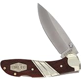 Old Timer 31OT Medium Lockback 6.5in High Carbon S.S. Folding Pocket Knife with 2.9in Drop Point Blade and Wood Handle for Hunting, Whittling, Carving, Camping, EDC, and Outdoors