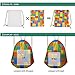 Showudesigns Llama Floral Drawstring Backpack for Kids Boys Girls String Sack Gympack Women Small Cinch Gym Bag Yoga Pouch