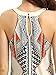 ROMWE Women's Cutaway Sleeveless Geometric Print Party Dress Multicoloured S