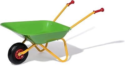 ROLLY TOYS Children's Wheelbarrow Yellow Green Metal Toy 25 kg Load Age 2.5+
