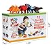 24 Most-Realistic Looking Dinosaur Toys - 12 Jumbo Plus 12 Small Toy Dinosaur Plastic Figures for Kids - Dinosaurs Gifts for Boys and Girls with Gift Box and a Large Storage Bag Bonus
