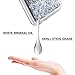 Caka Galaxy S9 Case, Galaxy S9 Glitter Case Liquid Series Luxury Fashion Bling Flowing Liquid Floating Sparkle Glitter Soft TPU Case for Samsung Galaxy S9 (Silver)