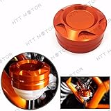 HTTMT 249005- Motorcycle Aluminum CNC Engine Rear Fluid Reservoir Cap Compatible with KTM DUKE 125/200/390