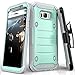 Galaxy S8 Case, E LV Belt Swivel Clip / Kickstand - Dual Layer Armor Holster Defender Full Body Protective Case Cover for Samsung Galaxy S8 - [MINT/GREY]