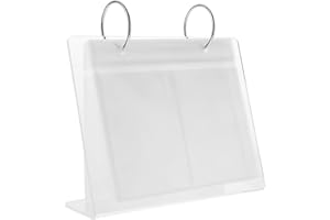 VANZACK Album photo de bureau en acrylique pour cadre photo de 7,6 cm, support d'affichage à 68 emplacements pour paysage