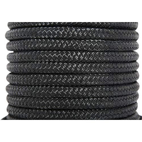 image for NovelBee 1/2 Inch X 100 Feet Double Braid Nylon Anchor Line with Stain