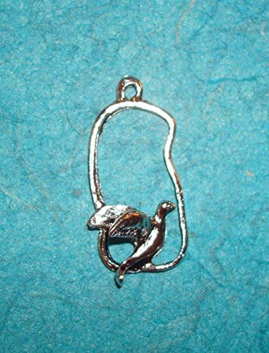 Bird Charm Perch Bird Cage Swing Charm Birds Audubon Society Parakeet Charm Dove