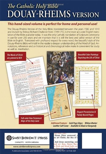 Douay-Rheims Bible (Black Genuine Leather): Standard Print Size - //medicalbooks.filipinodoctors.org