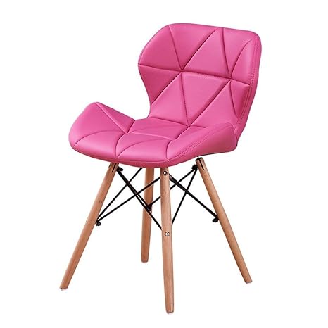 Eames Replica Faux Leather Dining Chair/Cafe Chair/Side Chair/Accent Chair (Rose) Color by Finch Fox
