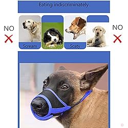 HEELE Dog Muzzle Nylon Soft Muzzle Anti-Biting