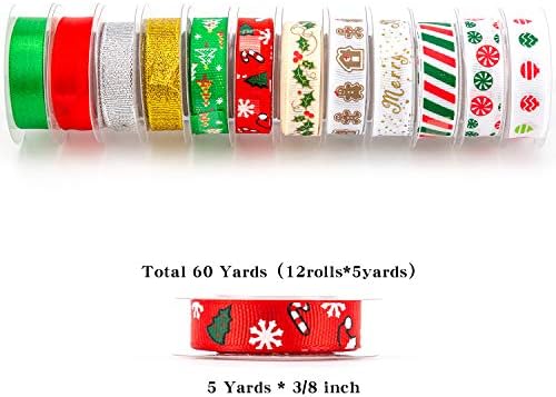 Christmas crafts ribbon spool, 50 yards, 1 inch width, worth $10.99 as of Aug 09, 2023.