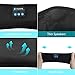 Bluetooth Sleep Headphones Eye Mask, Wireless Sports Headband Headphones with Detachable Stereo Thin Speaker for Sleeping, Sports, Meditation & Relax, Sports Headband (Black)