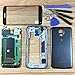 Black For S5 G900A Full Housing Case Cover + Screen Glass Lens + Frame + Battery Door Cover + Buttons + Tools for Samsung Galaxy S5 AT＆T G900A i9600