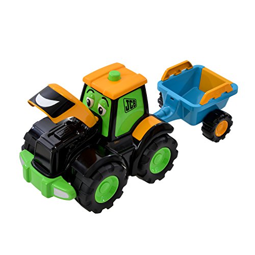 Wader 4036 - JCB Fun Farm Traktor Tim mit Anhänger, ab 12 Monaten, ca. 34 cm – Bild 3