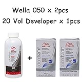 Wella Color Charm 050 Cooling Violet 2-Pack with Cream 20 Developer 3.6 oz