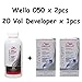 Wella Color Charm 050 Cooling Violet 2-Pack with Cream 20 Developer 3.6 oz