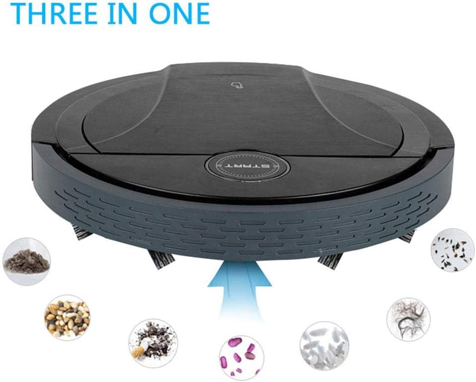 Robot Vacuum, Sweeping, Vacuuming and Mopping 3 in 1 Multifunctional Vacuum Cleaner, Super-Thin Quiet USB Charging, Avoid Obstacles Intelligently, Robot Vacuum Cleaner for Pet Hair,Hard Floor,Carpet