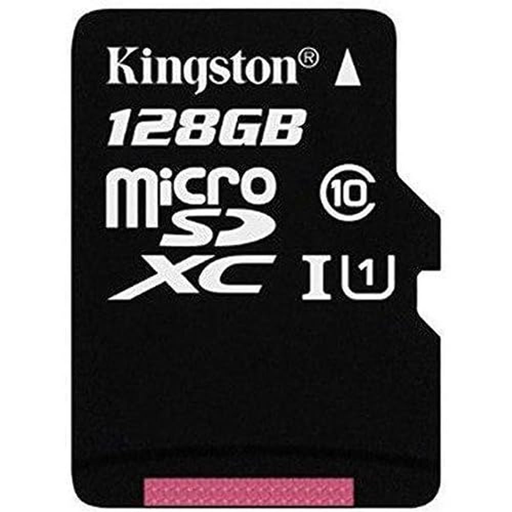 Kingston SDCX10/128GB Class 10, 128 GB Micro SDXC Memory Card with Adapter